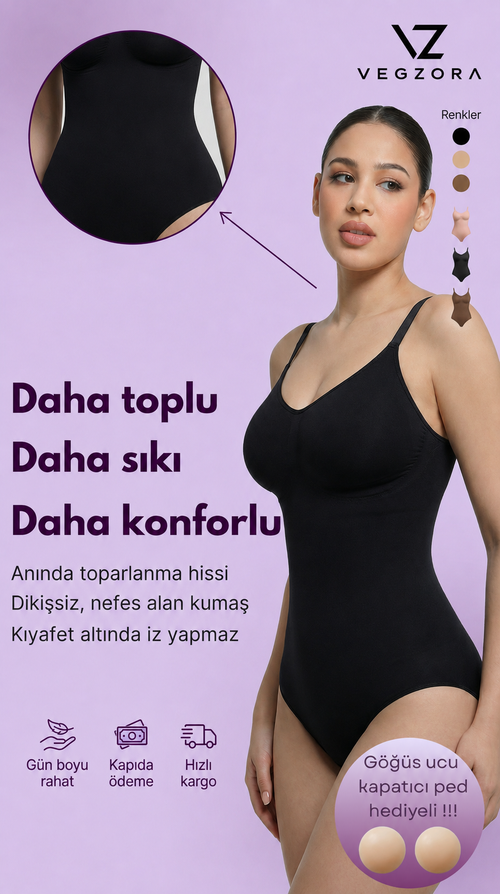 Toparlayıcı Body Korse - Gün Boyu Doğal ve Fit Görünüm