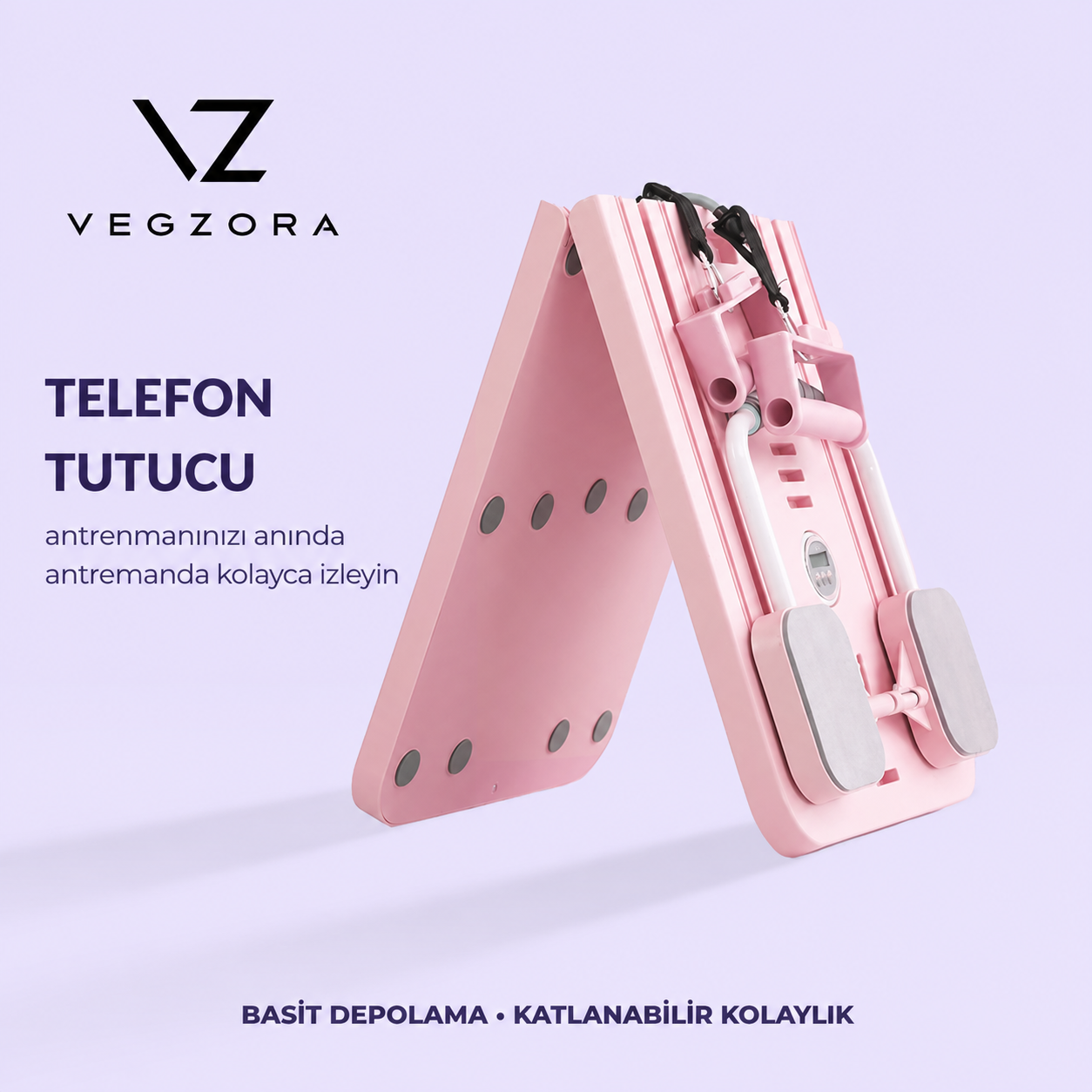 Vegzora Pilates Reformer - Katlanabilir Ev Tipi Plates Aleti