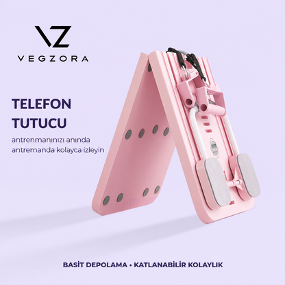 Vegzora Pilates Reformer - Katlanabilir Ev Tipi Plates Aleti