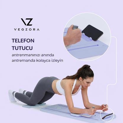 Vegzora Pilates Reformer - Katlanabilir Ev Tipi Plates Aleti