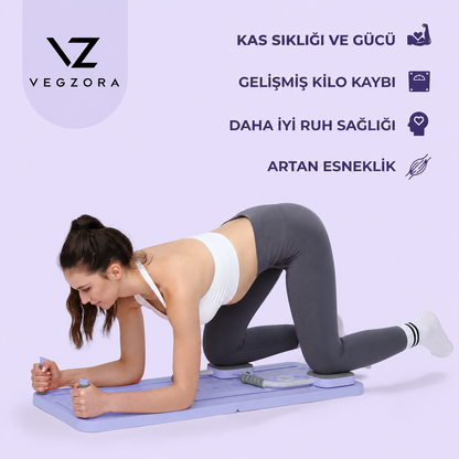 Vegzora Pilates Reformer - Katlanabilir Ev Tipi Plates Aleti