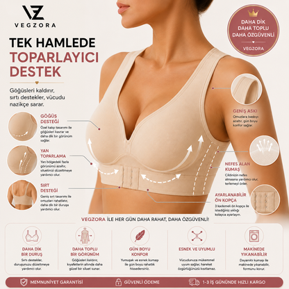 Vegzora Dik Duruş Destekleyici Toparlayıcı Sütyen