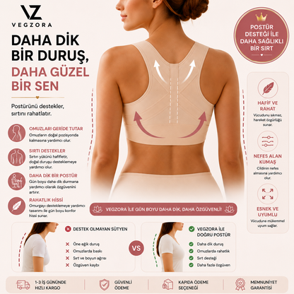 Vegzora Dik Duruş Destekleyici Toparlayıcı Sütyen