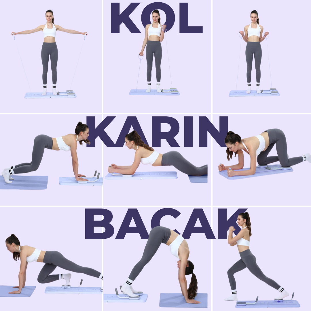 Vegzora Pilates Reformer - Katlanabilir Ev Tipi Plates Aleti
